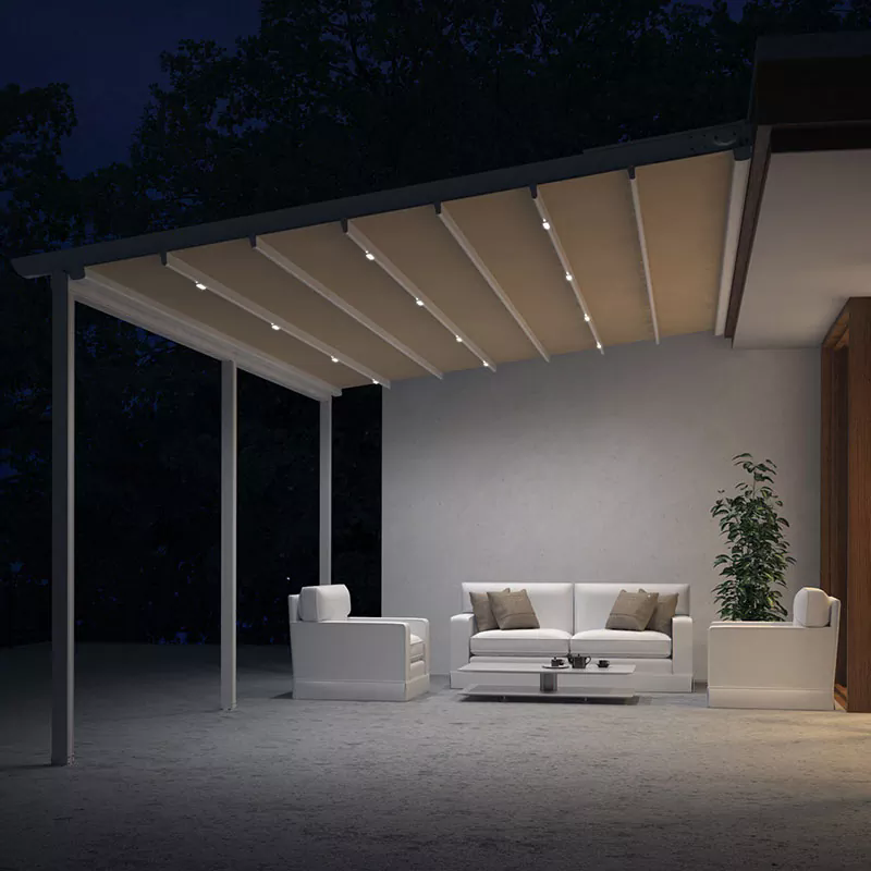 Pergola แบบพับเก็บได้อลูมิเนียมเปลี่ยนพื้นที่กลางแจ้งได้อย่างไร