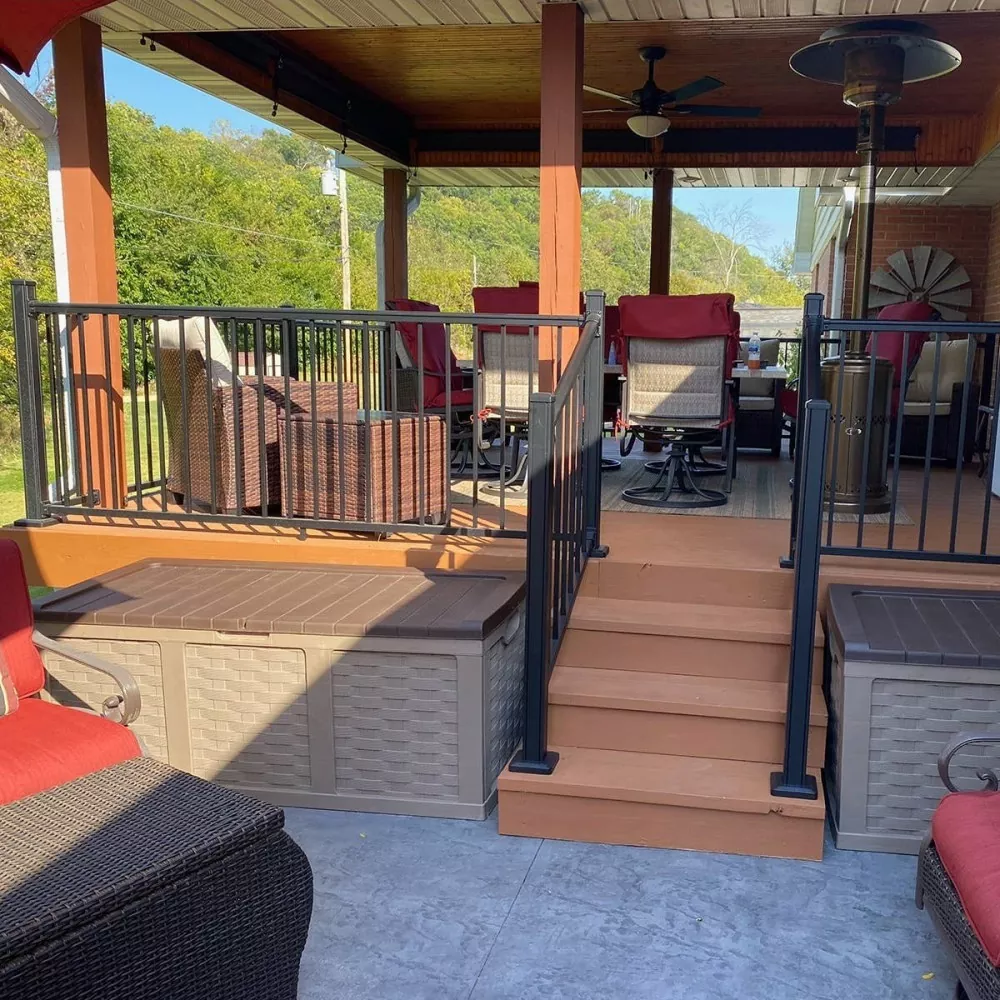 ราวบันไดอลูมิเนียมกลางแจ้ง